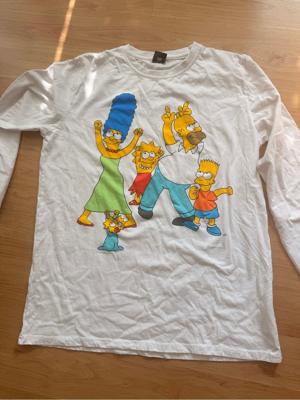 White The Simpsons Graphic Long Sleeve Tee